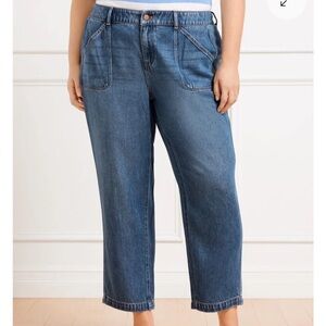 Talbots Blue Summer Weight Cropped Jeans